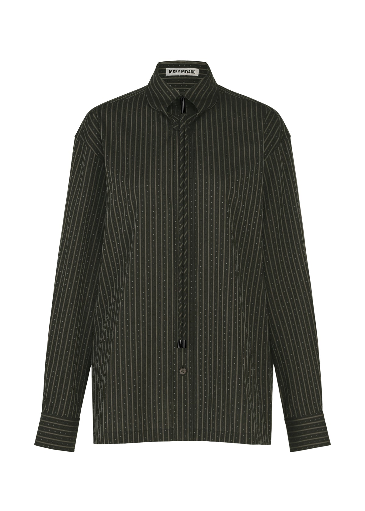 MONSIEUR SHIRT(DOBBY STRIPE)、ウィメンズ_トップス_シャツ、ブラック