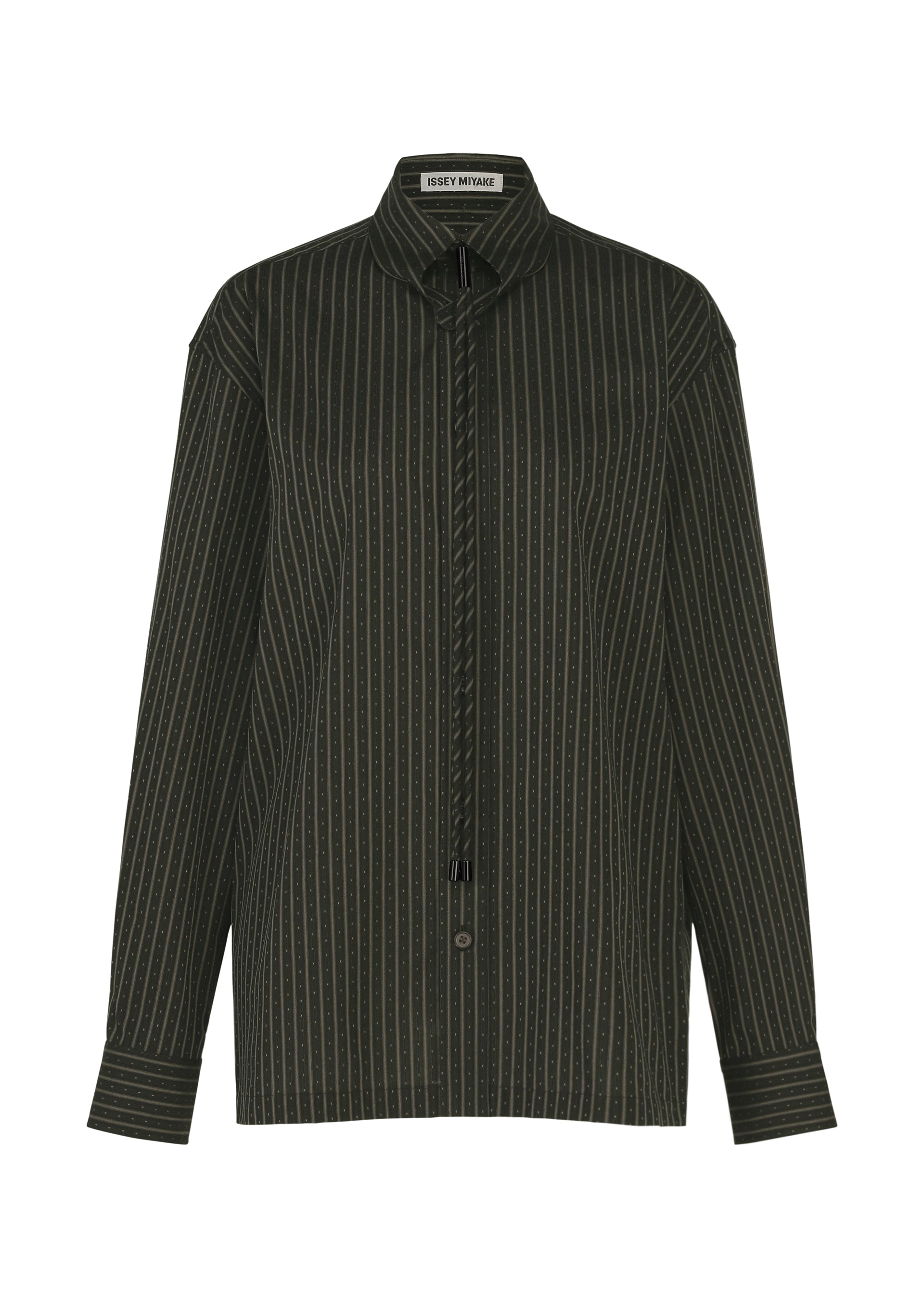 MONSIEUR SHIRT(DOBBY STRIPE)、ウィメンズ_トップス_シャツ、ブラック