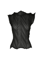 ZIGZAG PLEATS、ウィメンズ_トップス_トップ、ブラック