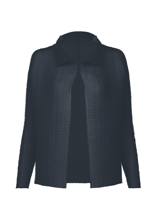 WOOLY PLEATS-68、ウィメンズ_トップス_カーディガン、ネイビー