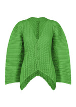 UNFURLING PLEATS、ウィメンズ_トップス_カーディガン、グリーン