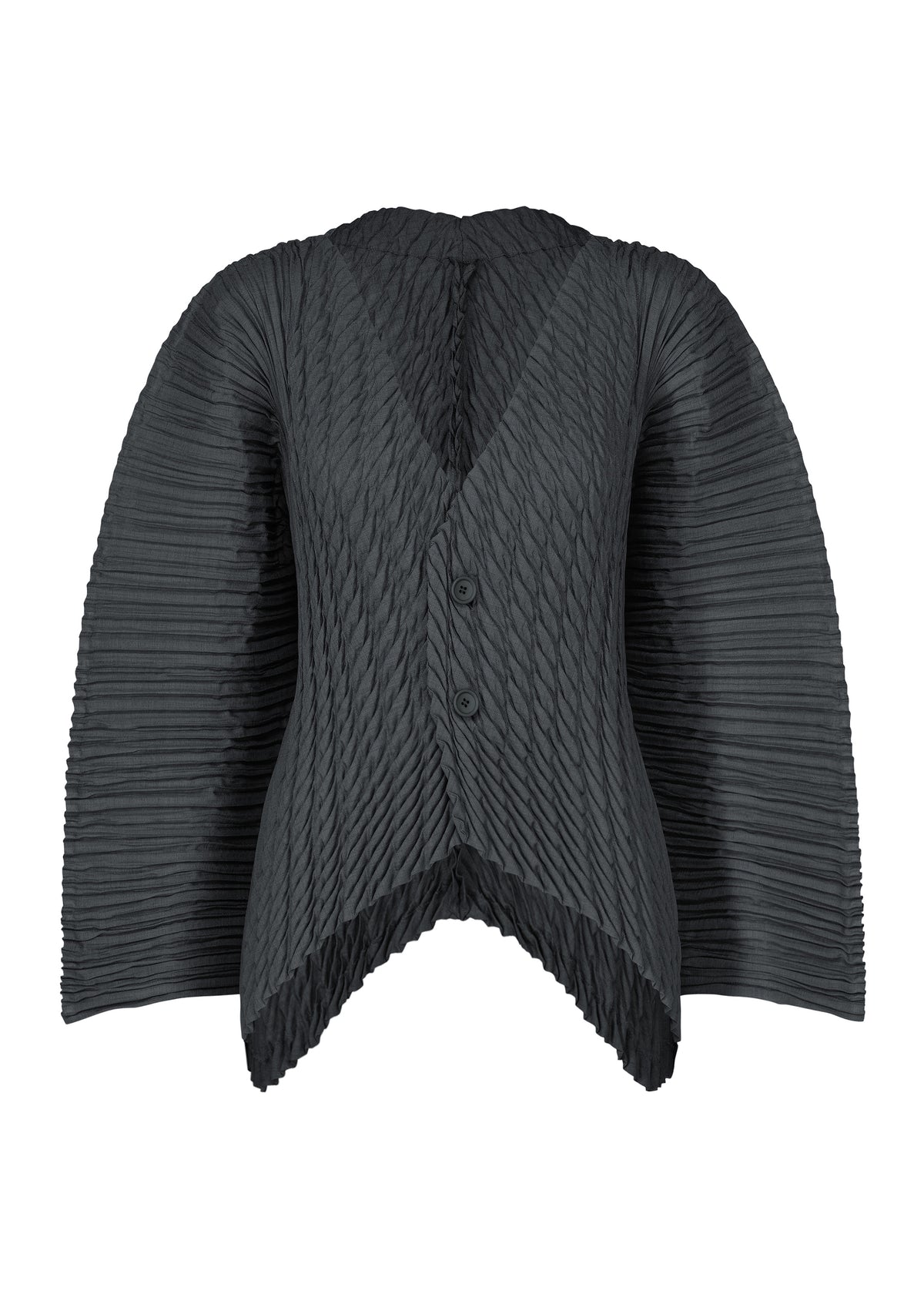 UNFURLING PLEATS、ウィメンズ_トップス_カーディガン、ネイビー