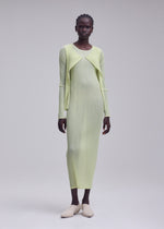 SHEER SLIT PLEATS、ウィメンズ_トップス_カーディガン、着用画像2