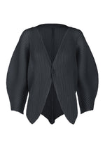 LEAF PLEATS、ウィメンズ_トップス_カーディガン、ネイビー