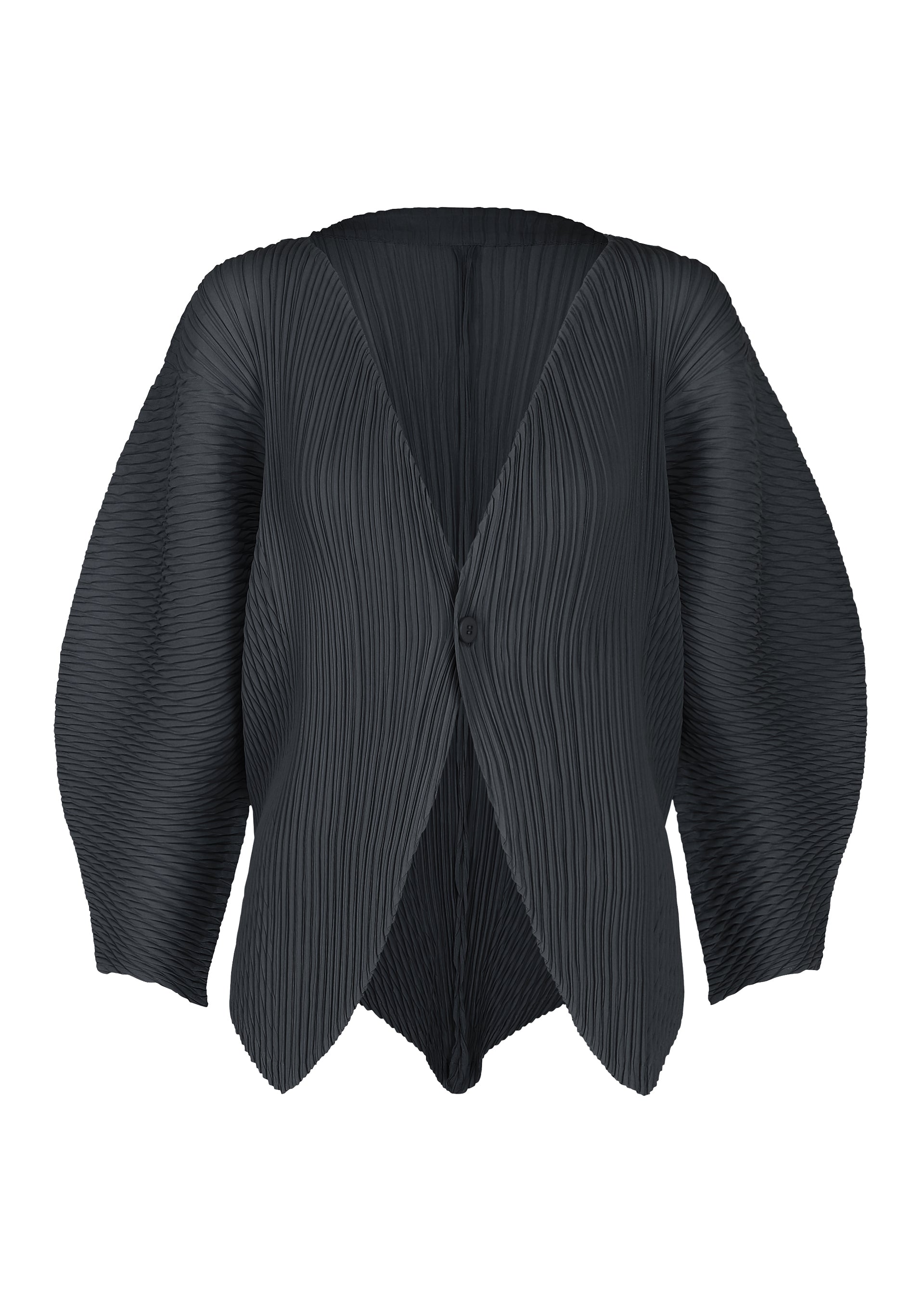 LEAF PLEATS、ウィメンズ_トップス_カーディガン、ネイビー