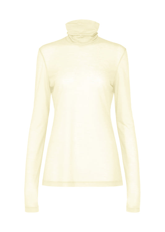SHEER WOOL JERSEY、ウィメンズ_トップス_トップ、ホワイト