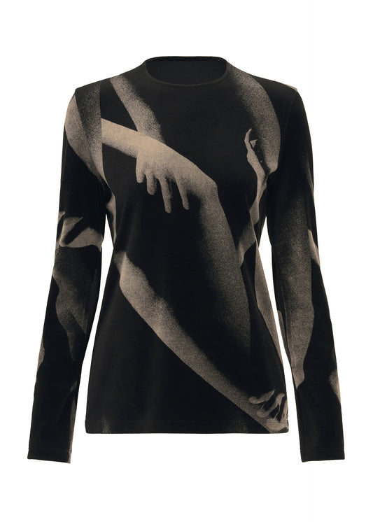 HANDS OF LOVER VELOUR、ウィメンズ_トップス_トップ、ブラック