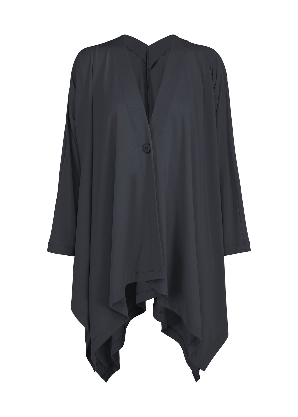DRAPE JERSEY-68、ウィメンズ_トップス_カーディガン、ネイビー