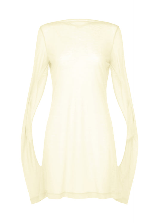 SHEER WOOL JERSEY、ウィメンズ_トップス_チュニック、ホワイト