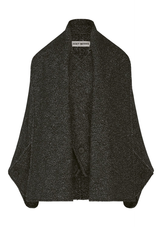 WOOLEN GRANITE、ウィメンズ_ジャケット&コート_コート、ブラック