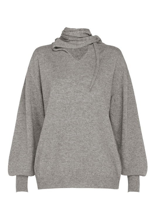 SILK CASHMERE KNIT、ウィメンズ_ニット、グレー
