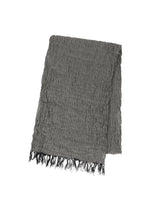 SHRINK BORDER STOLE、アクセサリー&その他_ストール、グレー