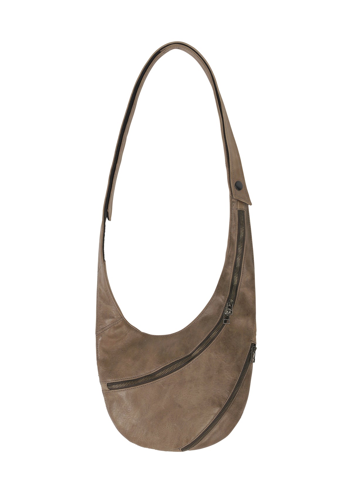CARVED LEATHER BAG、バッグ&財布_ショルダーバッグ、グレー