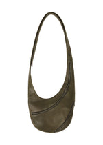 CARVED LEATHER BAG、バッグ&財布_ショルダーバッグ、グリーン