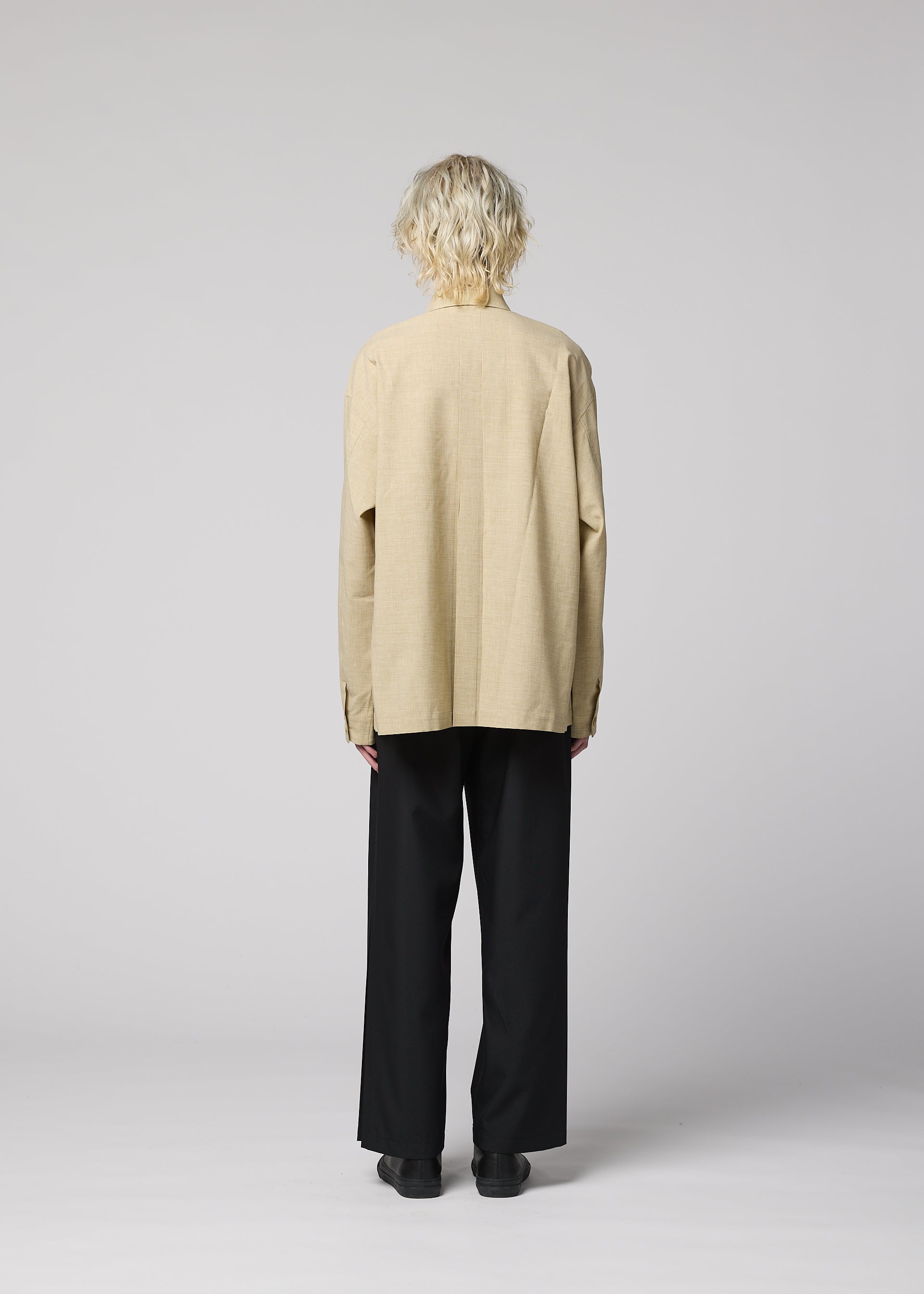 LINEN LIKE SHIRT、メンズ_トップス_シャツ、着用画像3
