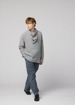 STRIPE LINEN SHRINK、メンズ_トップス_シャツ、着用画像4