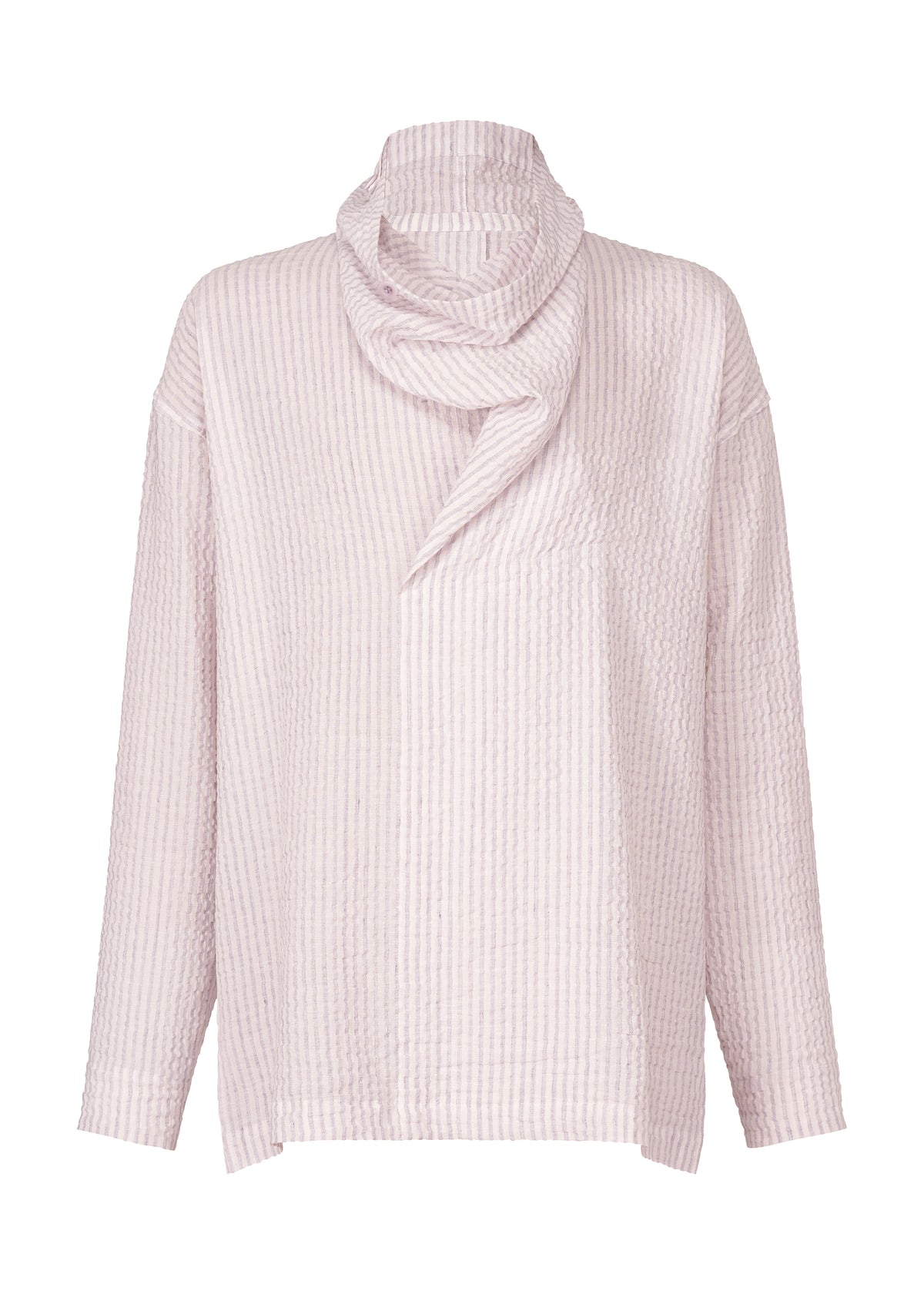 STRIPE LINEN SHRINK、メンズ_トップス_シャツ、パープル