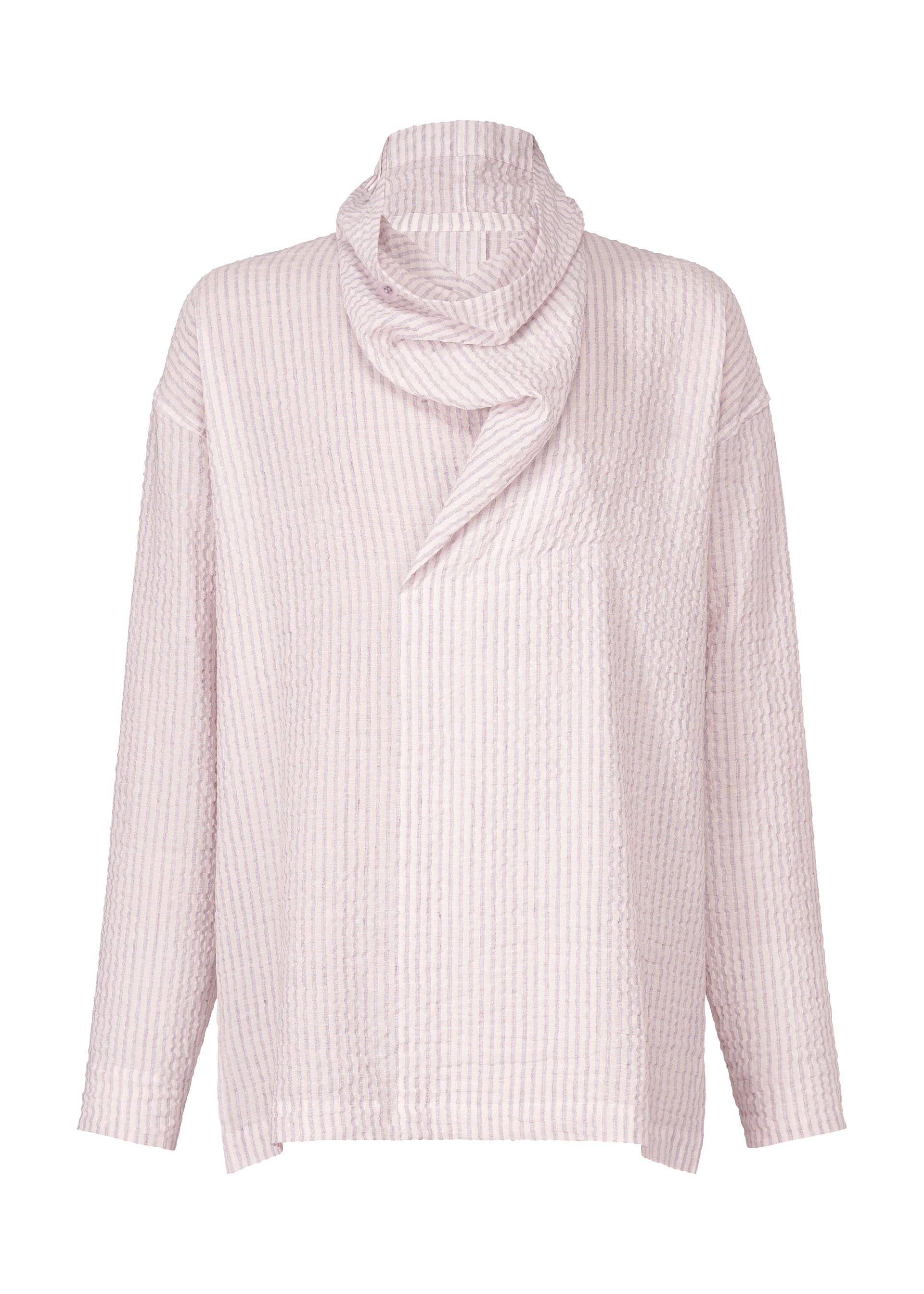 STRIPE LINEN SHRINK、メンズ_トップス_シャツ、パープル