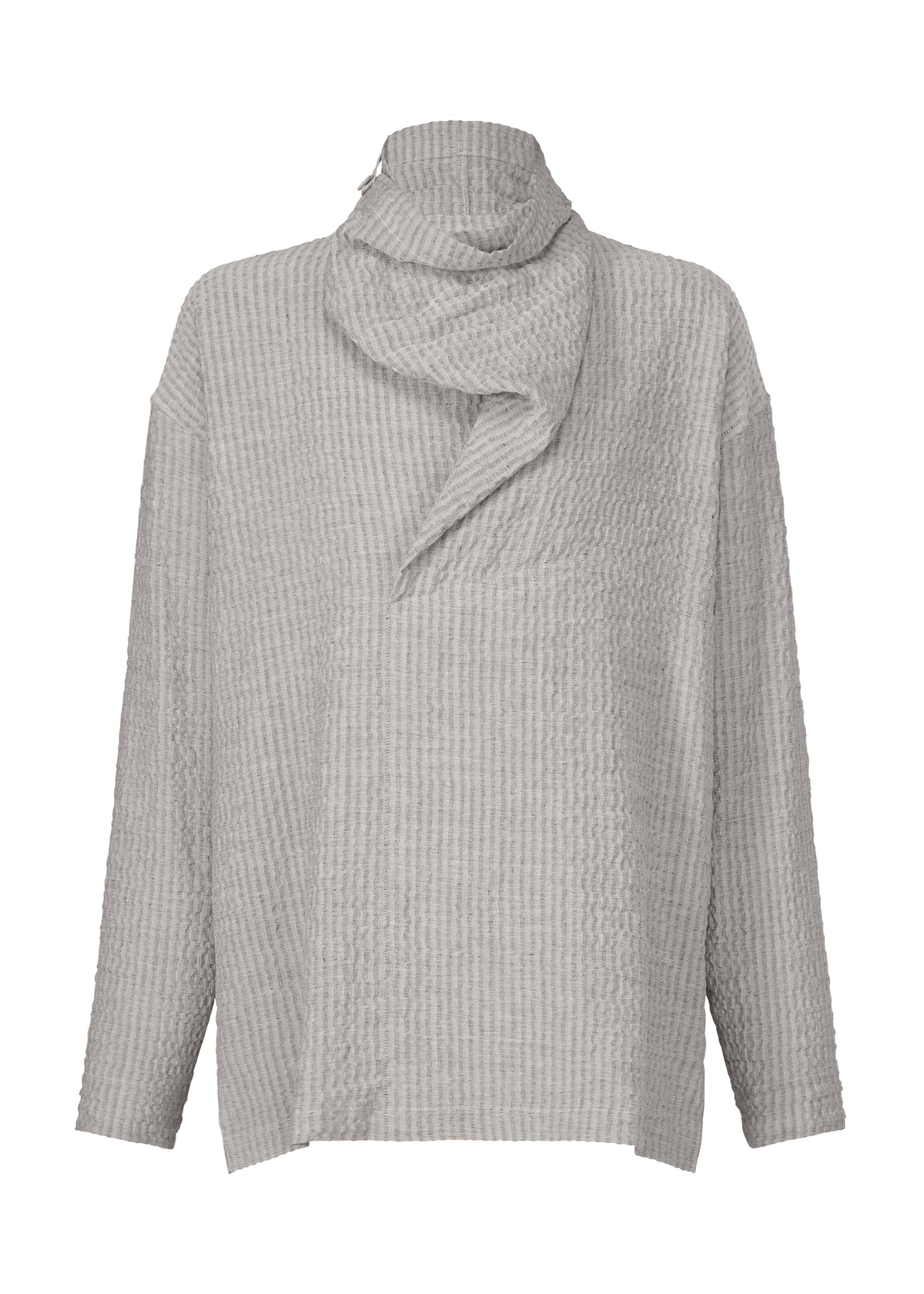 STRIPE LINEN SHRINK、メンズ_トップス_シャツ、ディテール画像3