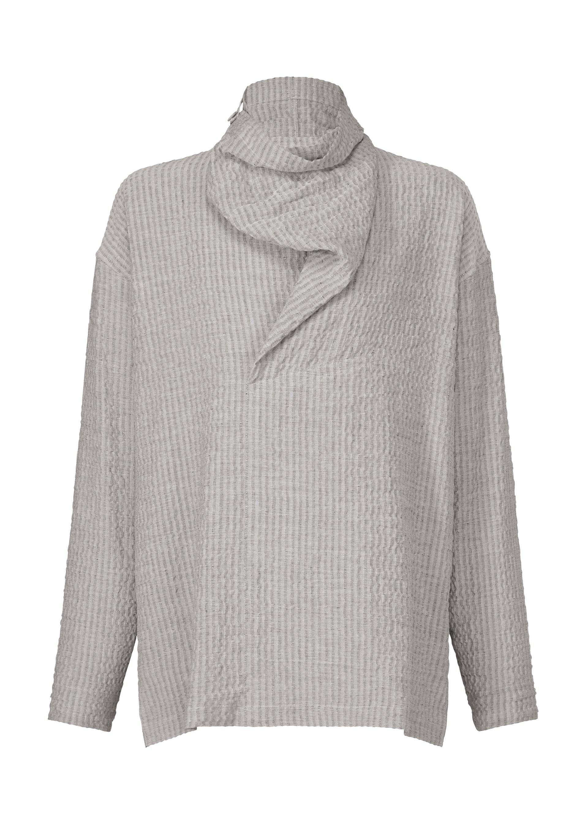 STRIPE LINEN SHRINK、メンズ_トップス_シャツ、ディテール画像3