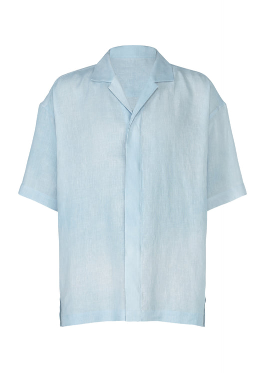FLOATING LINEN、メンズ_トップス_シャツ、ブルー