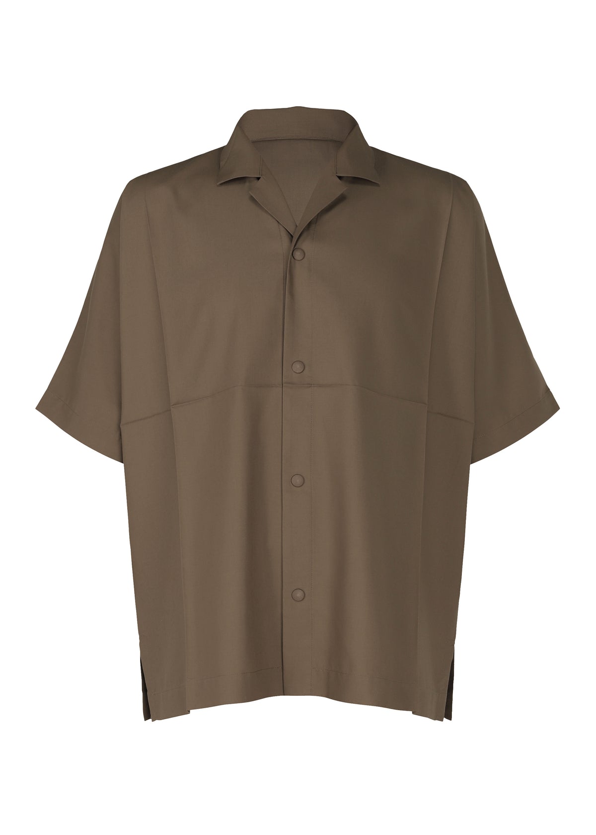 COMPACT SHIRT、メンズ_トップス_シャツ、ブラウン
