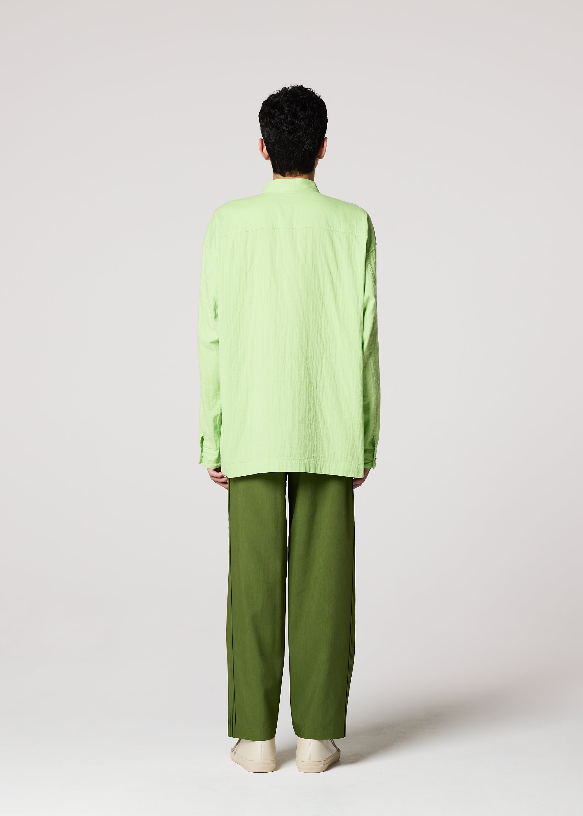 DOUBLE FACE COTTON SHIRT、メンズ_トップス_シャツ、着用画像3