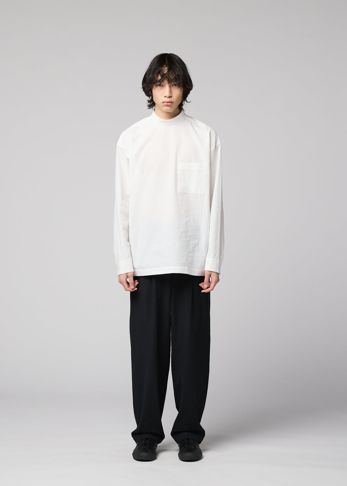 WHITE SHIRT、メンズ_トップス_シャツ、着用画像1