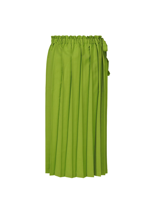 CROSS PLEATS、ウィメンズ_スカート、グリーン