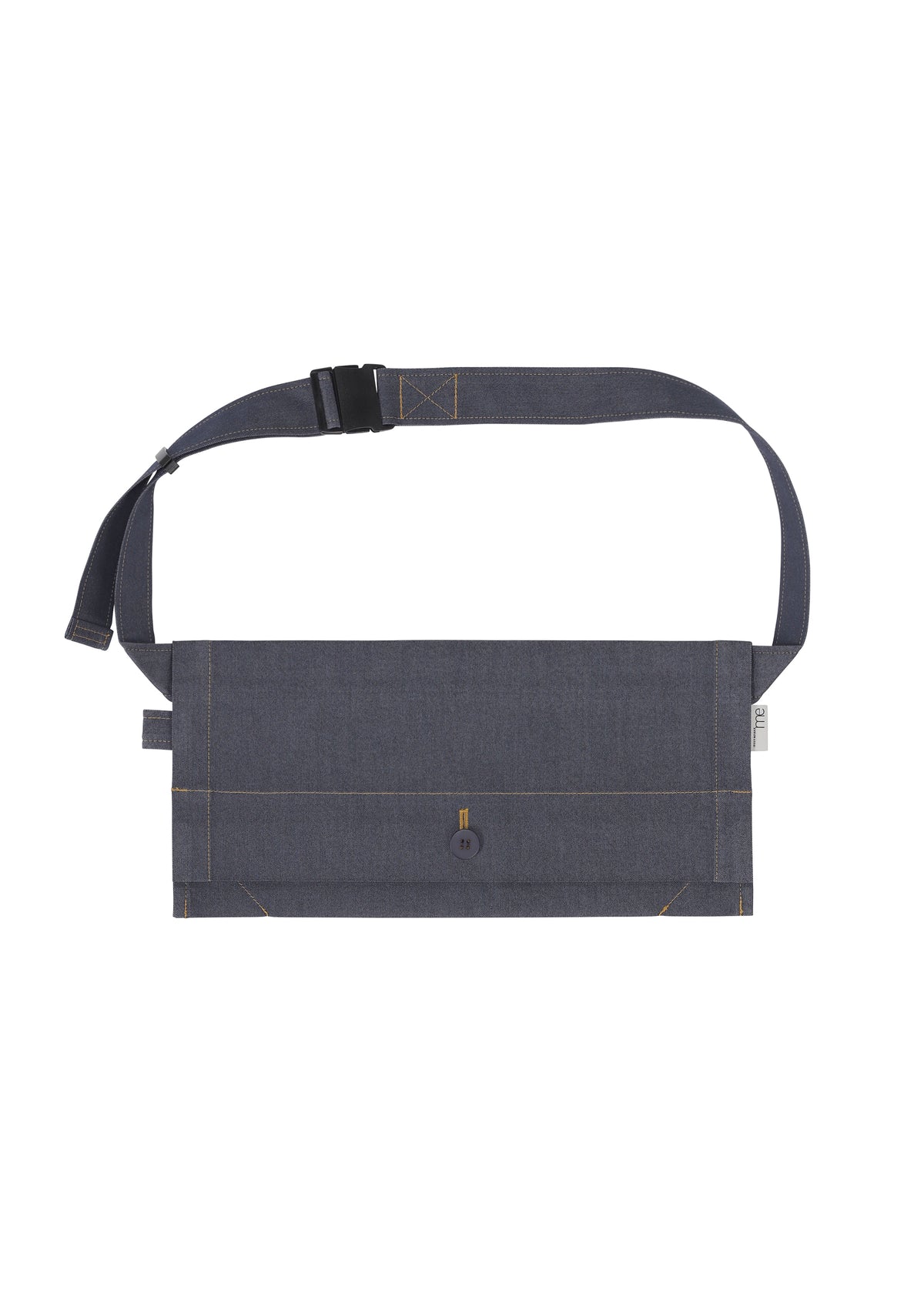 FLAT DENIM BAG、バッグ&財布_ショルダーバッグ、ネイビー