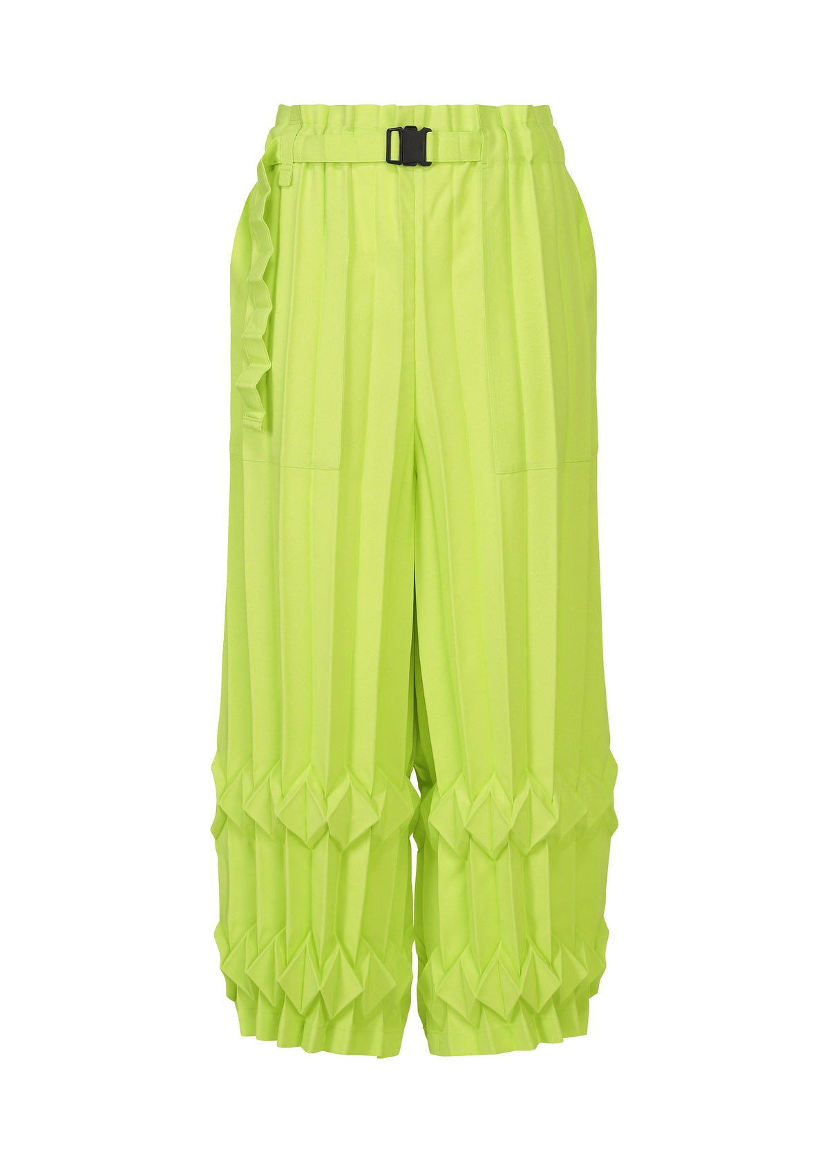 TREE PLEATS、ウィメンズ_パンツ、イエロー