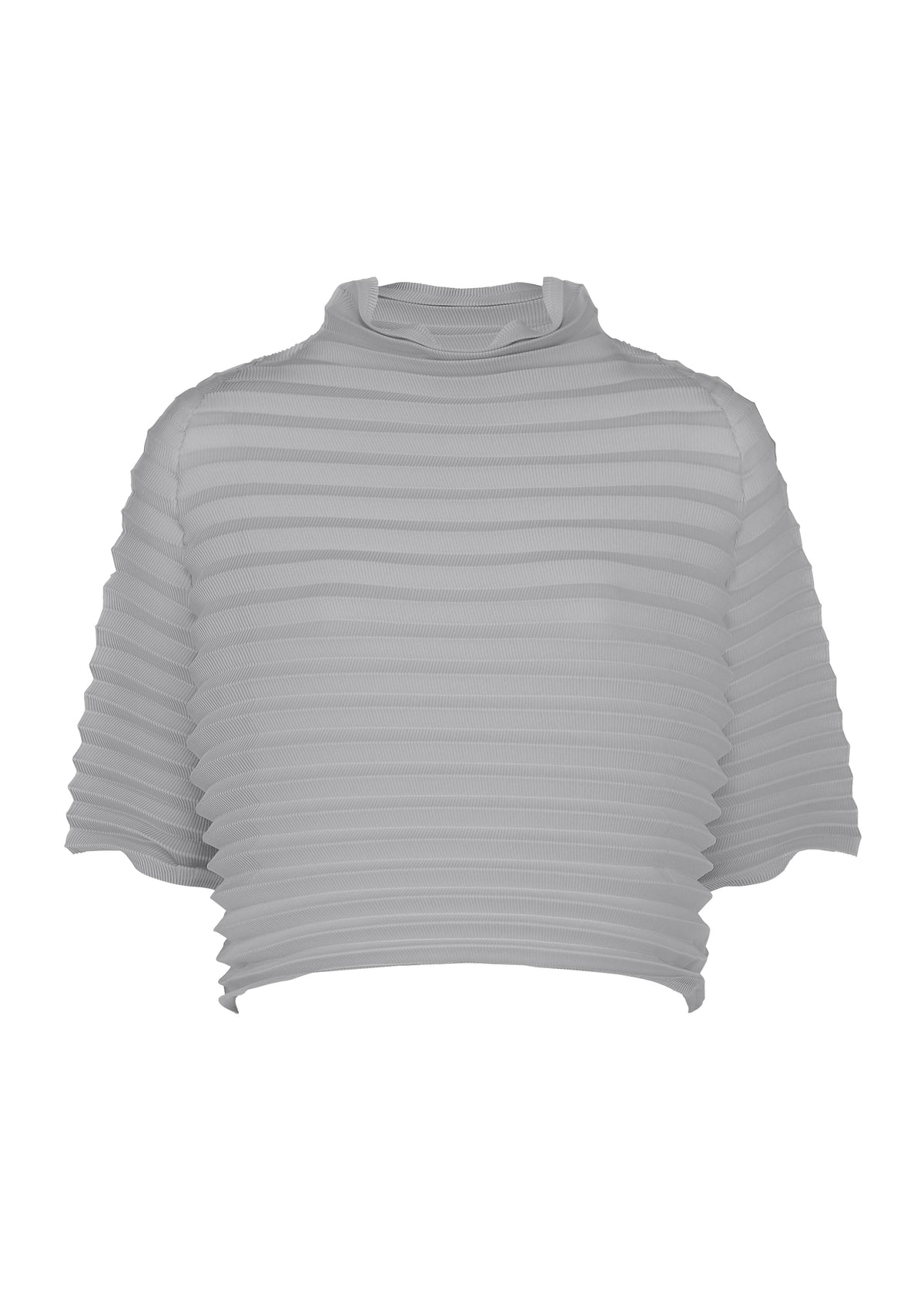 ACCORDION STRETCH PLEATS、ウィメンズ_トップス_トップ、グレー