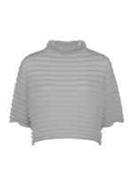 ACCORDION STRETCH PLEATS、ウィメンズ_トップス_トップ、グレー