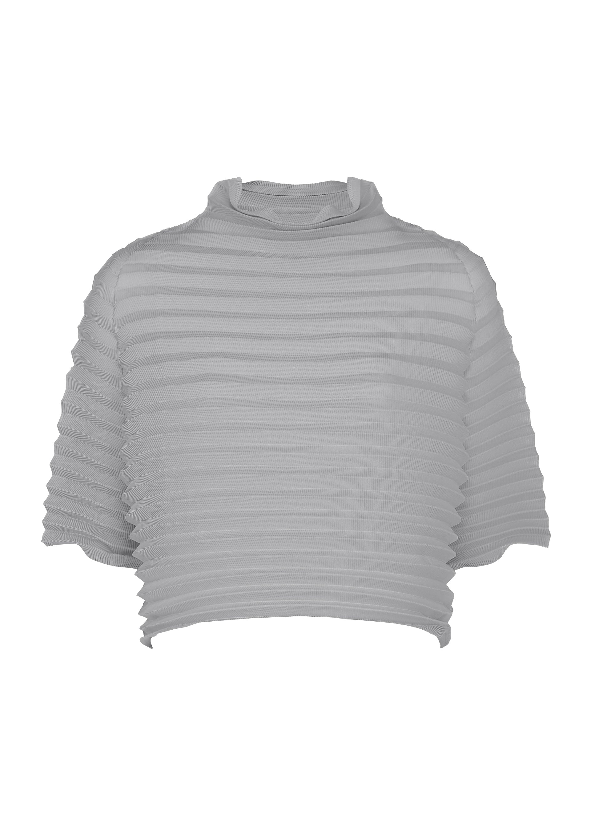 ACCORDION STRETCH PLEATS、ウィメンズ_トップス_トップ、グレー