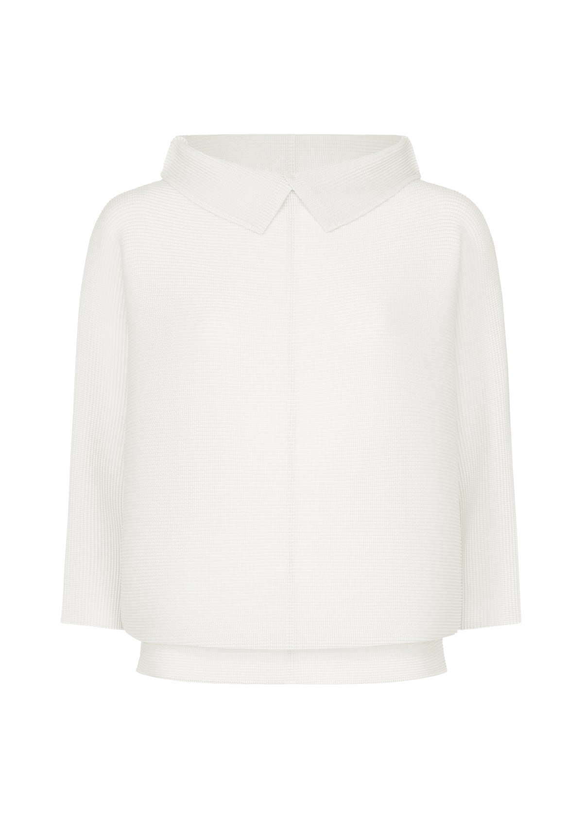 DOLMAN STRETCH PLEATS 1、ウィメンズ_トップス_トップ、ホワイト