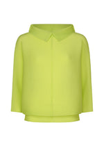 DOLMAN STRETCH PLEATS 1、ウィメンズ_トップス_トップ、イエロー