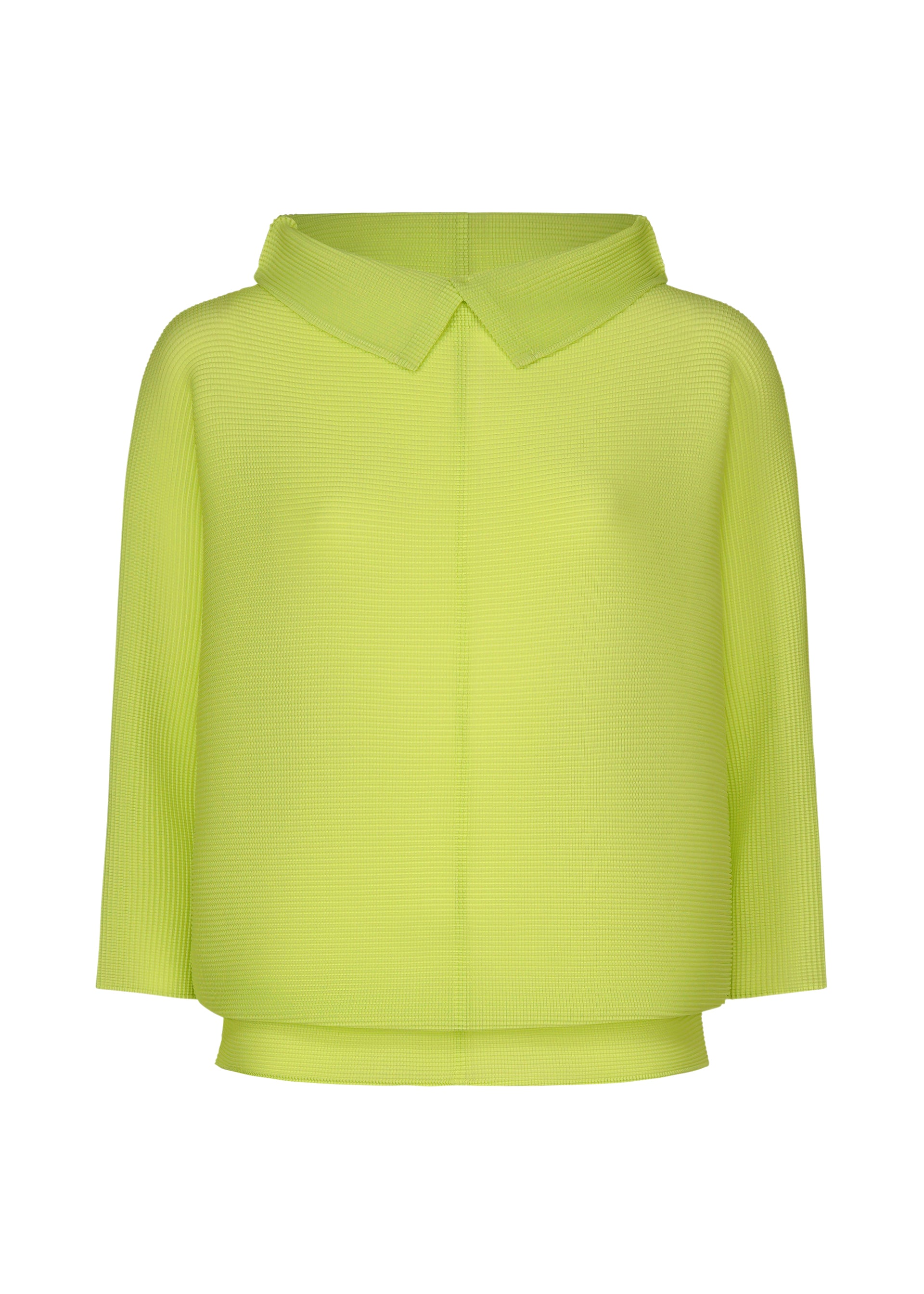 DOLMAN STRETCH PLEATS 1、ウィメンズ_トップス_トップ、イエロー