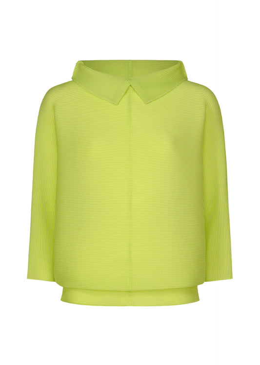 DOLMAN STRETCH PLEATS 1、ウィメンズ_トップス_トップ、イエロー