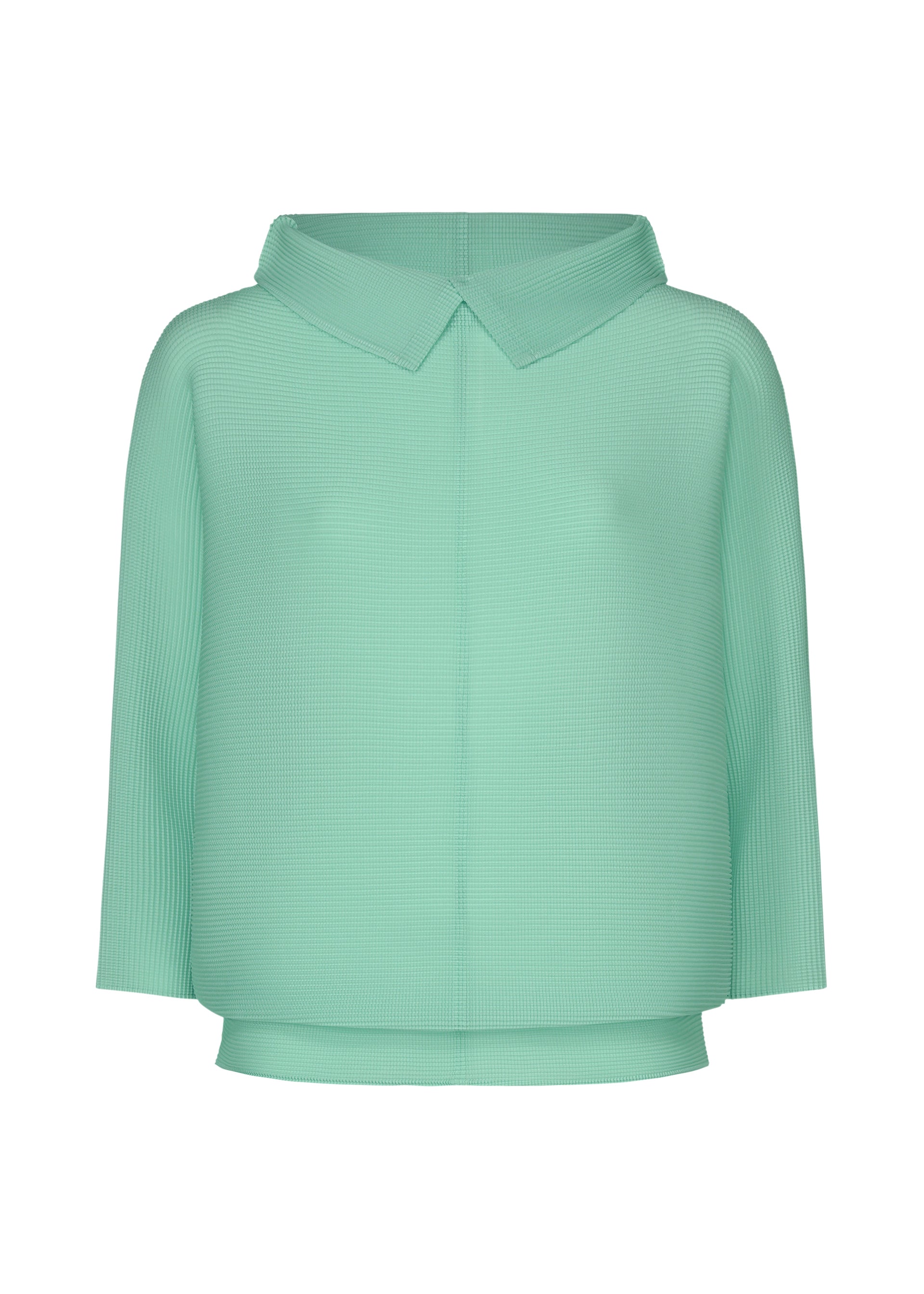 DOLMAN STRETCH PLEATS 1、ウィメンズ_トップス_トップ、ブルー