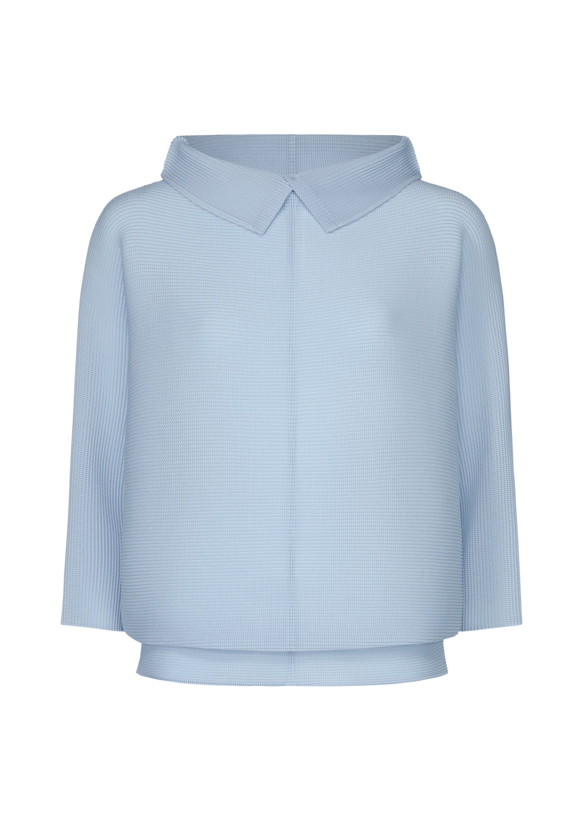 DOLMAN STRETCH PLEATS 1、ウィメンズ_トップス_トップ、ブルー