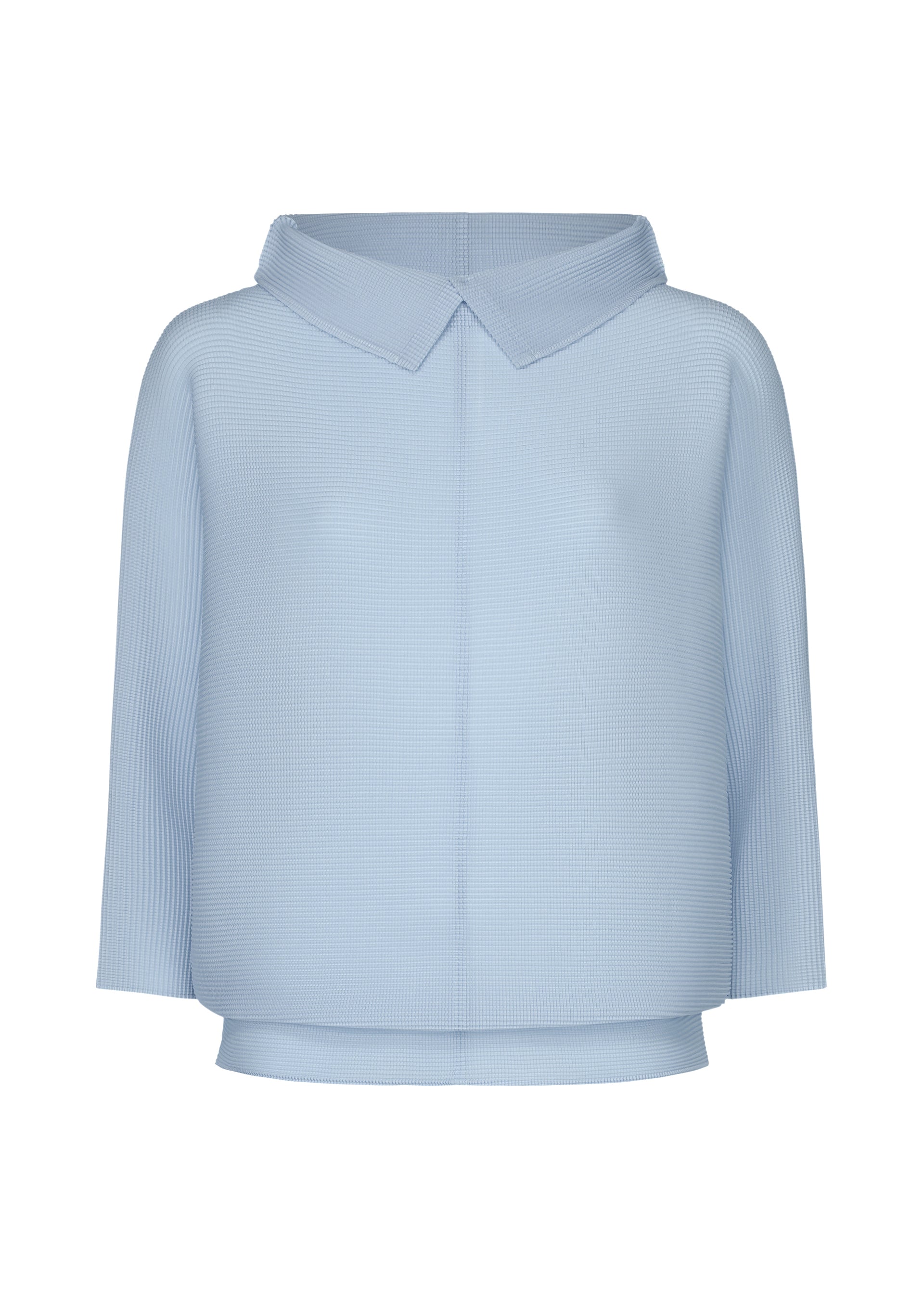 DOLMAN STRETCH PLEATS 1、ウィメンズ_トップス_トップ、ブルー