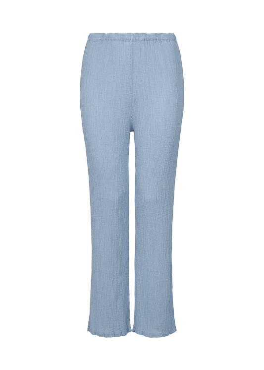 SEE-THROUGH CREPE COLOR、ウィメンズ_パンツ、ブルー