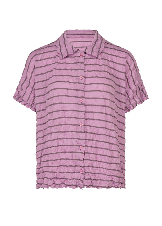 STRIPE MERINGUE T-SHIRT、ウィメンズ_トップス_トップ、ピンク