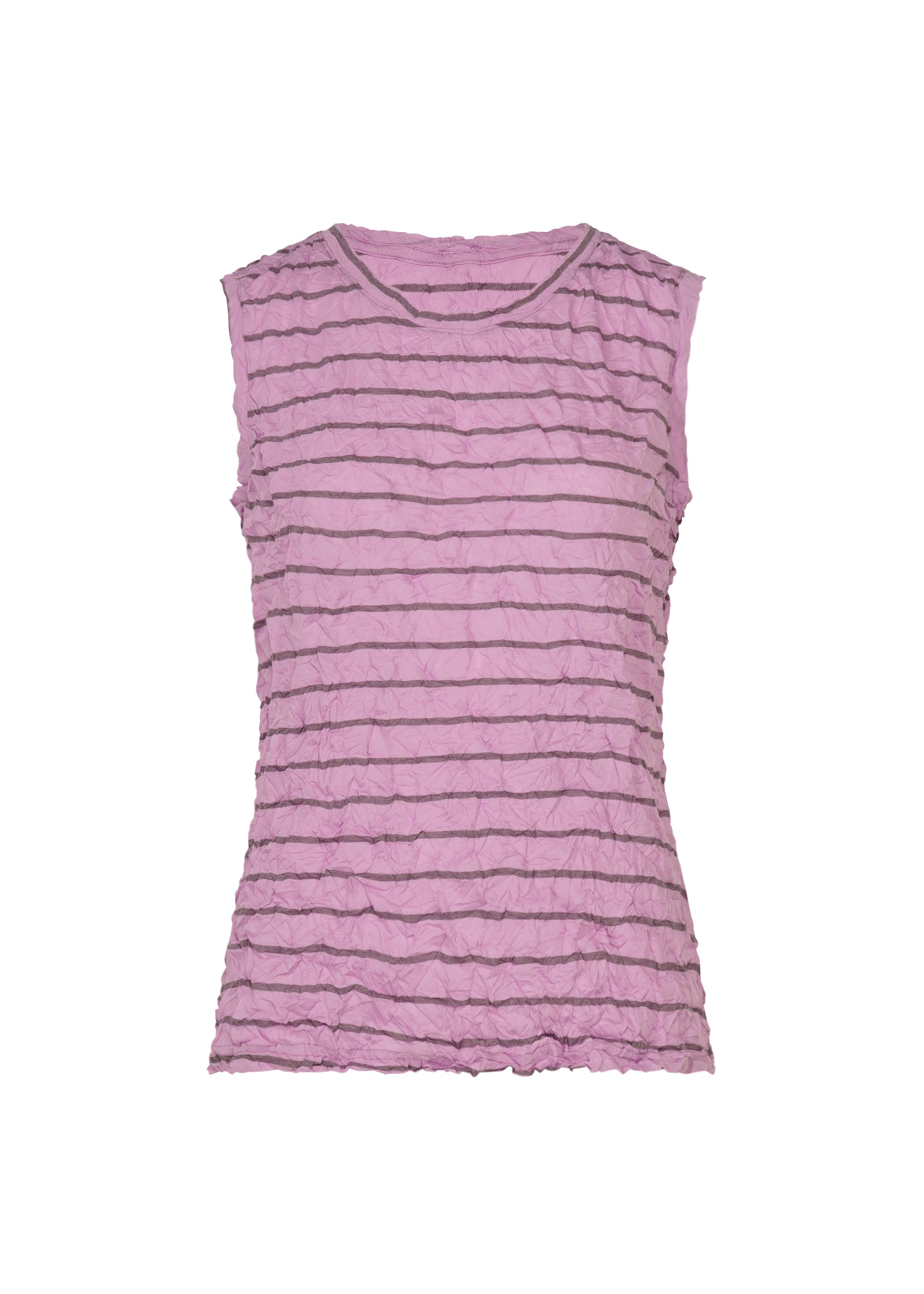 STRIPE MERINGUE T-SHIRT、ウィメンズ_トップス_トップ、ピンク