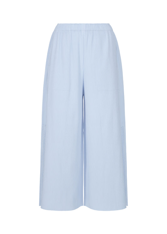 MESH PLEATS、ウィメンズ_パンツ、ブルー
