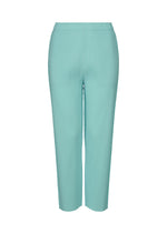 FINE KNIT PLEATS COLOR 1、ウィメンズ_パンツ、ブルー