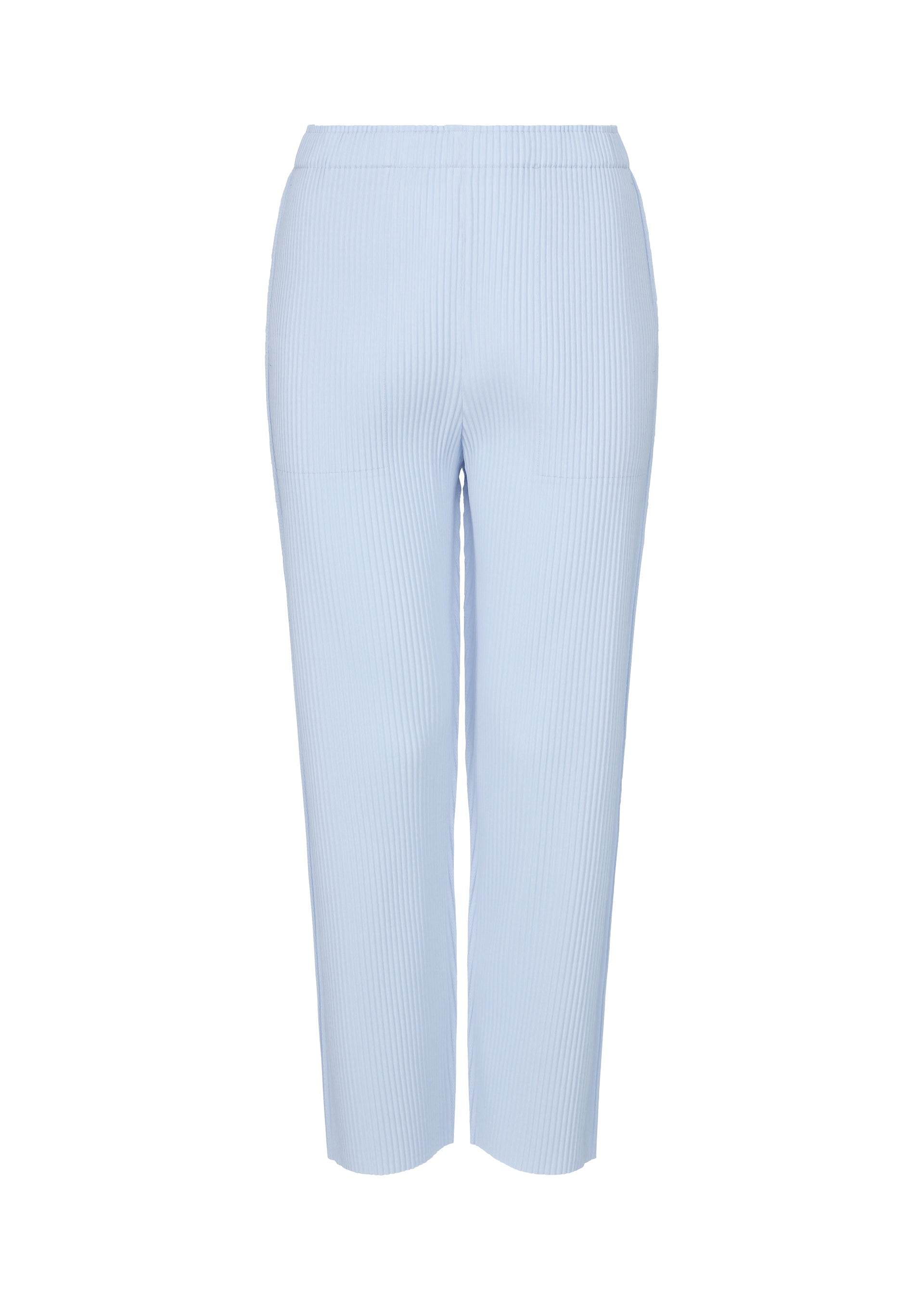 FINE KNIT PLEATS COLOR 1、ウィメンズ_パンツ、ブルー