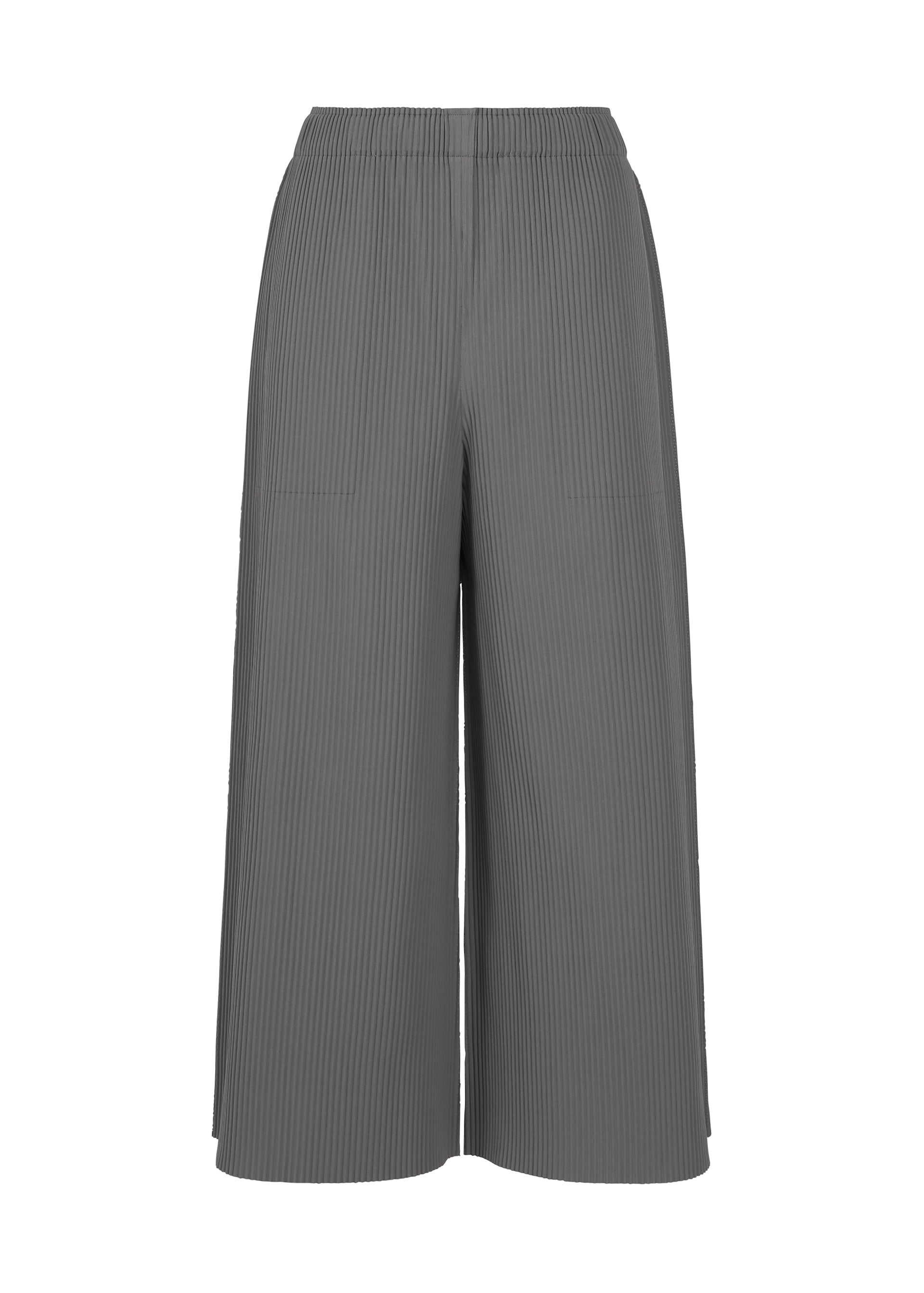 FINE KNIT PLEATS COLOR 2、ウィメンズ_パンツ、グレー