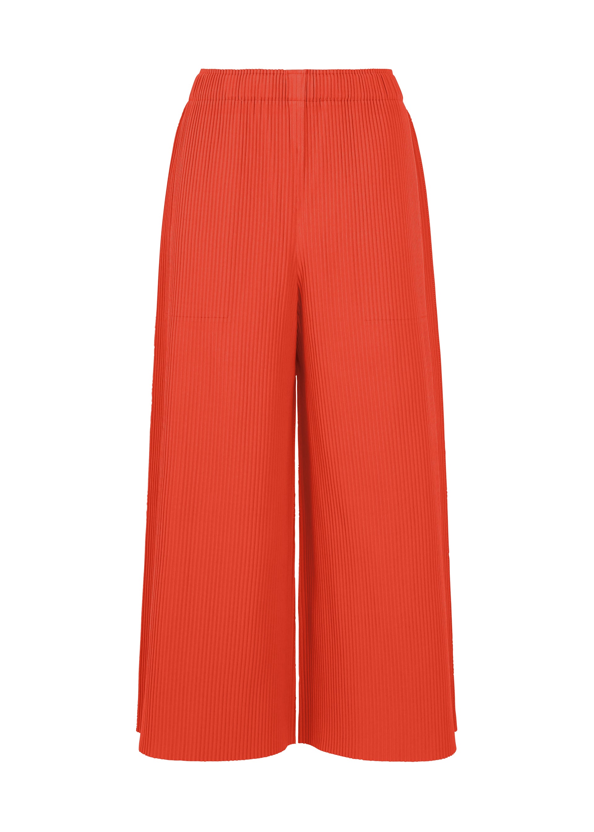 FINE KNIT PLEATS COLOR 2、ウィメンズ_パンツ、レッド