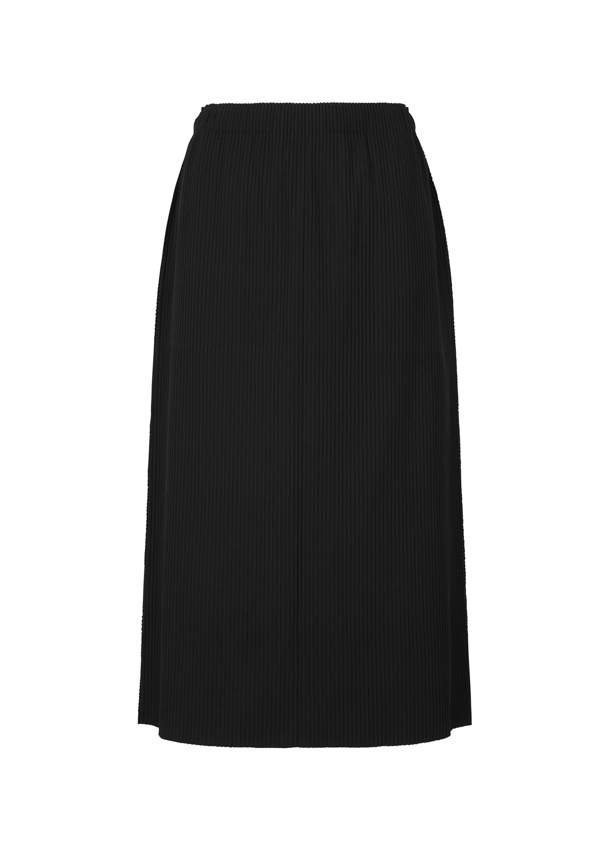 FINE KNIT PLEATS、ウィメンズ_スカート、ブラック